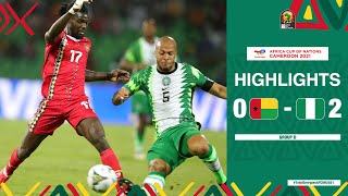 GUINEA BISSAU 🆚 NIGERIA Highlights  TotalEnergiesAFCON2021  Group D [upl. by Ebeohp]