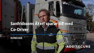 Sanfridssons Åkeri sparar tid med CoDriver [upl. by Ellednahc]