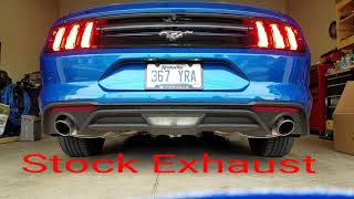 2018 Mustang Ecoboost with MBRP Race CatBack Exhaust [upl. by Kolva]