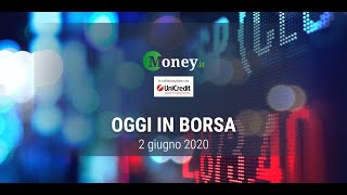 OGGI IN BORSA 02 giugno 2020 Assicurativi in evidenza [upl. by Gone802]