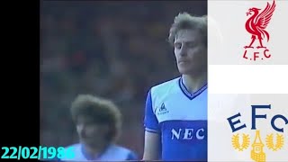 Liverpool vs Everton 22021986 First Division 19851986 [upl. by Etteuqaj]