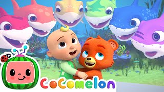 Baby Shark Color Song  CoComelon Animal Time  Animals for Kids [upl. by Ahsilat877]