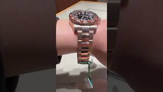 Rolex GMTMaster II “Root Beer”  full Everose gold rolex watch luxurywatches [upl. by Glenden]