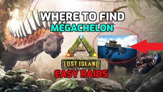 Megachelon Location EASY Raid Where To Find Megachelon on Ark Lost Island [upl. by Cris]