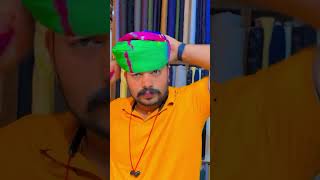 how to wear jodhpuri safa how wear pagg  learn to tie safa fashion rajputisafa [upl. by Honniball]