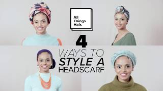 4 Quick amp Easy HeadscarfHeadwrap Styles  Beginner [upl. by Olegnaid]