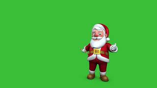 Christmas Santa Claus 3D Animation l Santa Claus Green screen l Xmas l HD [upl. by Notslah932]