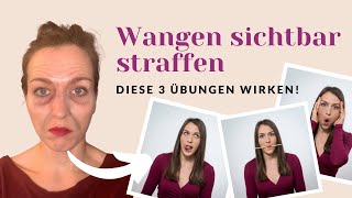 Schlaffe Wangen 3 StraffungsÜbungen bei Hängebäckchen [upl. by Esertap]