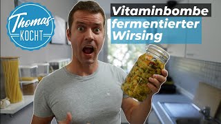 Achtung Vitaminbombe  Fermentierter Wirsing mit Ingwer und Kurkuma [upl. by Notsag803]