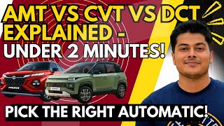 CVT VS DSG VS AMT  Which is the best gearbox  What are the differences [upl. by Ahtennek]