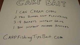 Carp Bait Recipe  How to Make Your Own Homemade Carp Bait [upl. by Burne80]