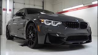 BMW M4  Grigio Telesto  ceramic coating [upl. by Eedoj]