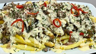 Tout le monde raffole de cette recette de FRITES SAUCE CHEDDAR 🍟🧀 [upl. by Douty]