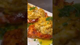 How To Make Crab Stuffed Salmon  Easy Crab Stuffed Salmon onestopchop [upl. by Hege]