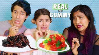 GUSANOS REALES VS GOMITA  RETO POLINESIOS REAL GUMMY CHALLENGE [upl. by Nnayllas827]