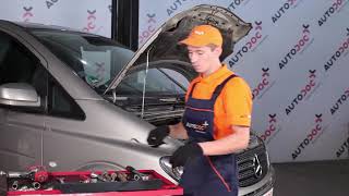 Hoe een schokdempers vooraan vervangen op een MERCEDES VITO W639 HANDLEIDING AUTODOC [upl. by Bork577]