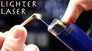 Make a Cheap LASER LIGHTER  Awesome Lighter Hack Burning Laser Lighter [upl. by Marget]