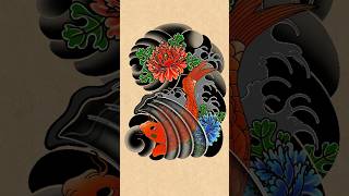 How To Draw Japanese Traditional Tattootattoo [upl. by Meggi]