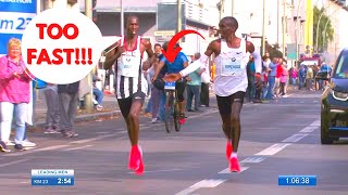 INSANE Marathon PACER Couldnt KEEP UP Eliud Kipchoge [upl. by Kuehnel]