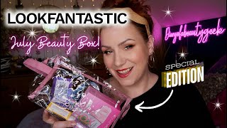 SPOILER LOOKFANTASTIC JULY 2024 BEAUTY SUBSCRIPTION BOX UNBOXING [upl. by Adev]