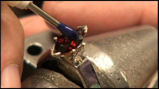 How to 6 Prong Marquis Stone Setting [upl. by Emerej]