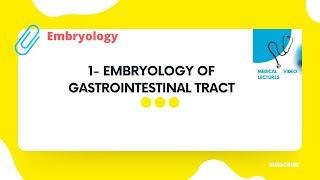 Embryology of Gastrointestinal tract [upl. by Marna315]