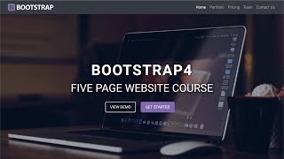 Create A 5 Page Website With PHP Includes HTML5 CSS3 amp Bootstrap 4 [upl. by Wilkie]