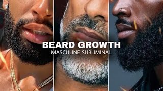 🧔‍♂️beard GROWth ⚠️WARNING extremely fast working subliminal [upl. by Eliam2]