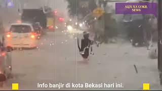 Hujan deras mengguyur sejumlah wilayah di Kota Bekasi pada Minggu 31 Maret 2024 Berdampak Banjir [upl. by Ahsieki179]