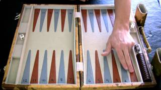 Beginner Backgammon Tutorial  1  Setting up the Board [upl. by Eilsew651]