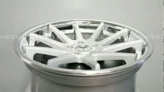 EuroMag EM10 Silver Concave Staggered Wheels [upl. by Yddub407]