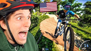 Ganzen BERG  Bikepark aus Amerika nachgebaut  Fahrrad Simulator [upl. by Eninaej]