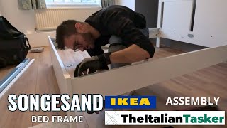 IKEA SONGESAND BED FRAME  ASSEMBLY [upl. by Ise655]