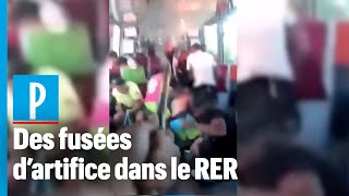 SeineSaintDenis  deux arrestations après des tirs de fusées d’artifice dans le RER [upl. by Hannavas]