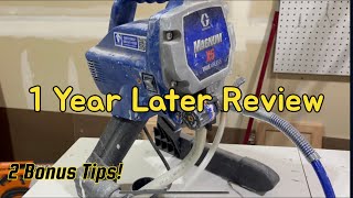 Graco Magnum X5 Paint Sprayer 1 Year Review [upl. by Llerahc]