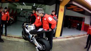 Moto2 motorbikes of Vladimir Leonov 21 and Stefan Bradl 4 HD [upl. by Elboa417]