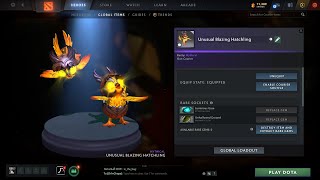 Unusual Blazing Hatchling Luminous Gaze Unhallowed Ground Dota 2 [upl. by Laetitia]