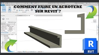 comment faire un acrotère sur revit [upl. by Elurd313]