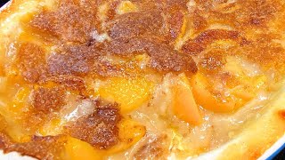 QUICK amp EASY PEACH COBBLER RECIPE 🍑 [upl. by Inesita]