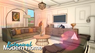 Bloxburg 130k Two Story Botanical Modern Family Roleplay Home House Build  Roblox [upl. by Ardnuhsor]