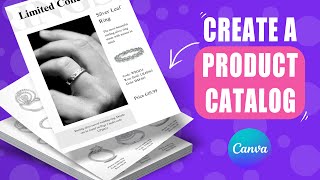 Create a product catalogue in CANVA for free [upl. by Cerell567]