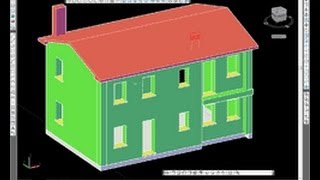 Dal 2D al 3D di un progetto di una casa con AutoCAD  Architettura [upl. by Nomra]