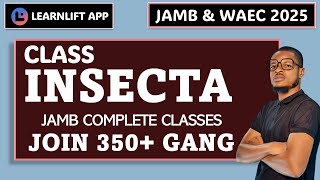 CLASS INSECTA JAMB AND WAEC 2025 UTME 2025 [upl. by Arhez571]