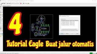 Membuat jalur pcb otomatis ga pake mikir  Autorouter Tutorial Eagle [upl. by Aneeuq]