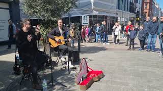 Great Busking in Grafton Street Dublin Irish Buskers Ireland Travel 2022 [upl. by Craner]