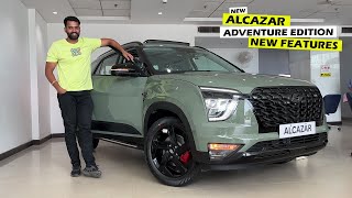 With New Updated Features 2023 Hyundai Alcazar Adventure Edition  Review [upl. by Akino]