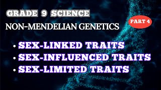 NONMENDELIAN GENETICS SEXLINKED TRAITS  SEX INFLUENCED TRAITS  SEXLIMITED TRAITS  SCIENCE 9 [upl. by Aleirbag]