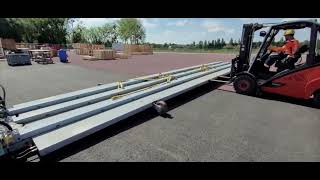 Mobile truck loading system for long heavy cargo [upl. by Ettolrahs]