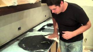 How To Mineral Oil Your Soapstone Countertops [upl. by Bridges]