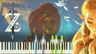 The Legend of Zelda Breath of the Wild  Urbosas Theme  Piano Synthesia [upl. by Eneroc]